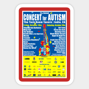 2018 11th Annual Concert for Autism Sticker